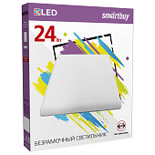 Светильник точечный встраиваемый LED 24Вт BDLS квадрат белый безрамочный (170х25/монтажн d50-160) /Smartbuy Светильник точечный встраиваемый LED 24Вт BDLS квадрат белый безрамочный (170х25/монтажн d50-160) /Smartbuy