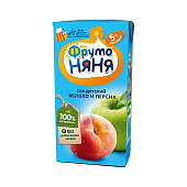 Фрутоняня сок 0,2 л Яблочно-Персиковый неосветленный Фрутоняня сок 0,2 л Яблочно-Персиковый неосветленный