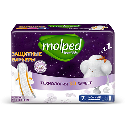 Гигиенические прокладки MOLPED BARRIER PROTECT 7шт Гигиенические прокладки MOLPED BARRIER PROTECT 7шт