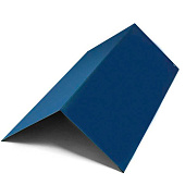 Планка конька обычного 0,4х190х190 L=2м RAL 5005 Сигнальный-синий Планка конька обычного 0,4х190х190 L=2м RAL 5005 Сигнальный-синий