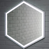 Зеркало с LED подсветкой Тирана 606x700 GL7058Z Домино Зеркало с LED подсветкой Тирана 606x700 GL7058Z Домино
