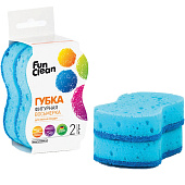 Набор губок для мытья посуды Fun Clean фигурная "Восьмерка", 2шт. Арт.6863 Набор губок для мытья посуды Fun Clean фигурная "Восьмерка", 2шт. Арт.6863