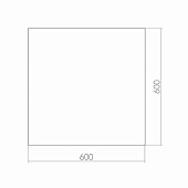  Зеркало Квадрат 60х60 20231 Silver Mirrors 