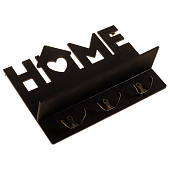 Ключница настенная Home, чёрная, 5059647 Ключница настенная Home, чёрная, 5059647