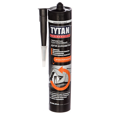 TYTAN Professional герметик каучуковый для кровли прозрачный 310 мл TYTAN Professional герметик каучуковый для кровли прозрачный 310 мл