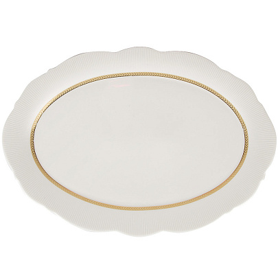 Блюдо "White chic" 35,5х24,4см (фарфор) 970021 Блюдо "White chic" 35,5х24,4см (фарфор) 970021
