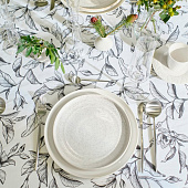 Скатерть (рогожка) 146х110 Доляна Plant leaves Скатерть (рогожка) 146х110 Доляна Plant leaves