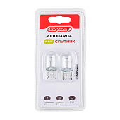Автолампа W21W T20, 7440 W3x16d 12V 1-конт 21W 460Лм SKYWAY СПУТНИК 2900К Теплый, блист комп.2шт Автолампа W21W T20, 7440 W3x16d 12V 1-конт 21W 460Лм SKYWAY СПУТНИК 2900К Теплый, блист комп.2шт
