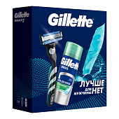  Подарочный набор GILLETTE MACH3 Бритва с 1 сменной кассетой+GILLETTE Series Гель для бритья Алоэ 75мл 