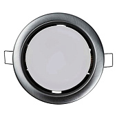 Светильник точечный встраиваемый матовый хром PGX53 10639.26 GX53 106х39мм /JazzWay Светильник точечный встраиваемый матовый хром PGX53 10639.26 GX53 106х39мм /JazzWay