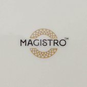 Тарелка десертная с утолщённым краем Magistro La Perle 21 см белый 9225421 Тарелка десертная с утолщённым краем Magistro La Perle 21 см белый 9225421