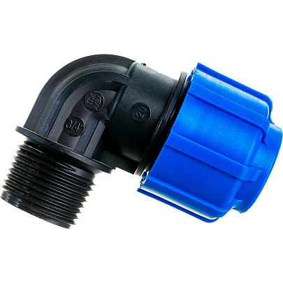 Отвод НР 20x3/4" PN 16 ПНД Отвод НР 20x3/4" PN 16 ПНД