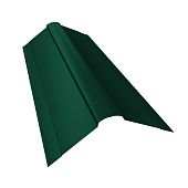 Планка конька фигурного 0,4х150х150 L=2м RAL 6005 Зеленый мох Планка конька фигурного 0,4х150х150 L=2м RAL 6005 Зеленый мох