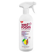  Очиститель с нейтрализатором запаха Wellroom, против меток, кошки, корица/цитрус, 500 мл 