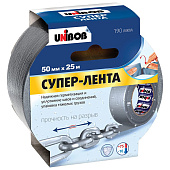 Армированная Супер-Лента UNIBOB 50мм х 25м, серая Армированная Супер-Лента UNIBOB 50мм х 25м, серая