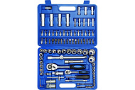 Набор инструментов, 108 предм., 1/2", 1/4", CrV, пластиковый кейс, Vertextools Набор инструментов, 108 предм., 1/2", 1/4", CrV, пластиковый кейс, Vertextools