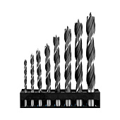  Набор сверл по дереву 8 шт (3, 4, 5, 6, 7, 8, 9, 10 мм) Vertextools 