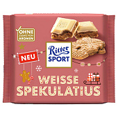 Шоколад молочный белый Ritter Sport Имбирное печенье 100 гр НГ Шоколад молочный белый Ritter Sport Имбирное печенье 100 гр НГ