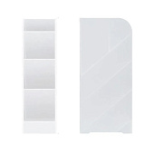  Подставка для письменных принадлежностей DELI, 5 отделений, прозрачная, белая 