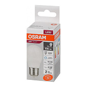  Лампа LED 10Вт Е27, шар, 6500К холодный OSRAM 