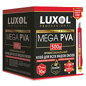 Клей обойный LUXOL MEGA PVA Professional 500 г + нож в подарок Клей обойный LUXOL MEGA PVA Professional 500 г + нож в подарок