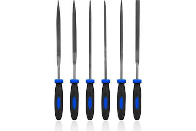 Набор надфилей Vertextools 100мм, двойная насечка, 6шт Набор надфилей Vertextools 100мм, двойная насечка, 6шт