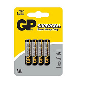  Батарейка LR03, 4шт, AAA, GP SUPER CELL 