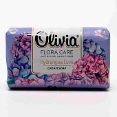  Туалетное мыло Olivia FLORA CARE Lovely Hydrangea 140г 