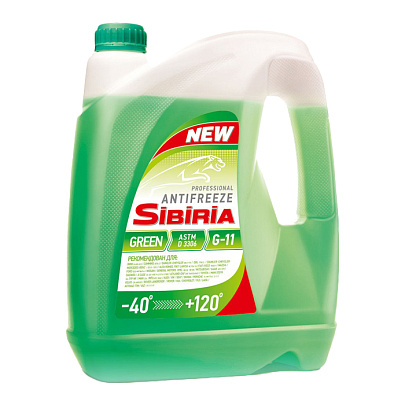 Антифриз (зеленый) SIBIRIA -40 5кг Антифриз (зеленый) SIBIRIA -40 5кг