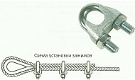 Зажим троса DIN 741 10мм(2 шт) Зажим троса DIN 741 10мм(2 шт)