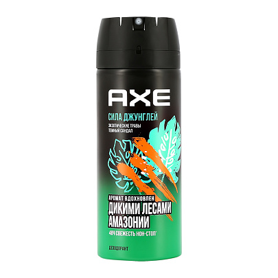 Дезодорант спрей Axe Сила Джунглей 150мл Дезодорант спрей Axe Сила Джунглей 150мл