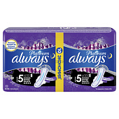 Гигиенические прокладки ALWAYS Ultra Platinum Secure Night Duo (ночные экстра защ) 10шт Гигиенические прокладки ALWAYS Ultra Platinum Secure Night Duo (ночные экстра защ) 10шт