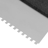 Шпатель зубчатый 200мм, зуб 4х4мм, пластмассовая ручка, нержавеющая сталь Шпатель зубчатый 200мм, зуб 4х4мм, пластмассовая ручка, нержавеющая сталь
