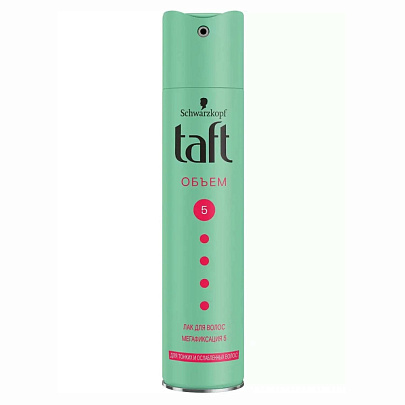  Лак для волос Taft мега Объем 225мл 