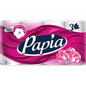 Туалетная бумага Hayat Papia SECRET GARDEN 3-х сл. 8 шт. (ф7) Туалетная бумага Hayat Papia SECRET GARDEN 3-х сл. 8 шт. (ф7)