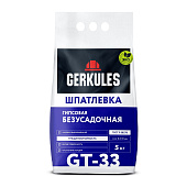 Шпатлевка гипсовая безусадочная GT-33 (5кг) /Геркулес Шпатлевка гипсовая безусадочная GT-33 (5кг) /Геркулес