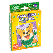 Алмазная мозаика-магнит для детей "Собачка"+ емкость, стерж, клеев подушечка 10249022 Алмазная мозаика-магнит для детей "Собачка"+ емкость, стерж, клеев подушечка 10249022
