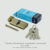  Цилиндр ключ/ключ МЦ-ECO-STD-Z-Л-90 (55-35) (латунь) Нора-М 