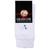 Мужские носки GRAND LINE (M-101), белый, р. 29 Мужские носки GRAND LINE (M-101), белый, р. 29