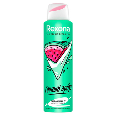 Дезодорант спрей Rexona Сочный Арбуз 150мл Дезодорант спрей Rexona Сочный Арбуз 150мл
