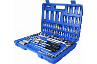 Набор инструментов, 108 предм., 1/2", 1/4", CrV, пластиковый кейс, Vertextools Набор инструментов, 108 предм., 1/2", 1/4", CrV, пластиковый кейс, Vertextools