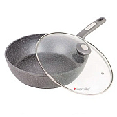  Сотейник 28х7.5см с крышкой 4277GR 