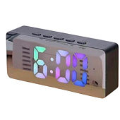 Часы-будильник электронные "Зеркальное время", черные, USB (14 х 3,3 х 6 см) Часы-будильник электронные "Зеркальное время", черные, USB (14 х 3,3 х 6 см)