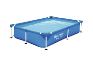 Bestway Бассейн каркасный прямоугольный Steel Pro 221х150х43см, 1200л арт.56401 Bestway Бассейн каркасный прямоугольный Steel Pro 221х150х43см, 1200л арт.56401