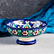  Конфетница Риштанская Керамика, 12см, синяя 2245464 