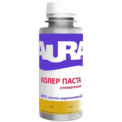  Паста универсальная Aura желто-коричневый №3 0,1л 