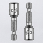 Биты с торцовой головкой, магнитные,хвостовик E 1/4", 7х45мм, 2шт/ЗУБР "МАСТЕР" Биты с торцовой головкой, магнитные,хвостовик E 1/4", 7х45мм, 2шт/ЗУБР "МАСТЕР"