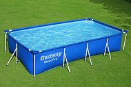 Bestway Бассейн каркасный Steel Pro 400х211х81см, 5700л, ф-насос арт.56424 Bestway Бассейн каркасный Steel Pro 400х211х81см, 5700л, ф-насос арт.56424
