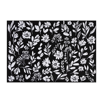  Салфетка (жаккард) 30х45 Этель Flowers black 6705301 