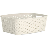 Корзина RATTAN слоновая кость 26х19.5х9см HL041251IV Корзина RATTAN слоновая кость 26х19.5х9см HL041251IV